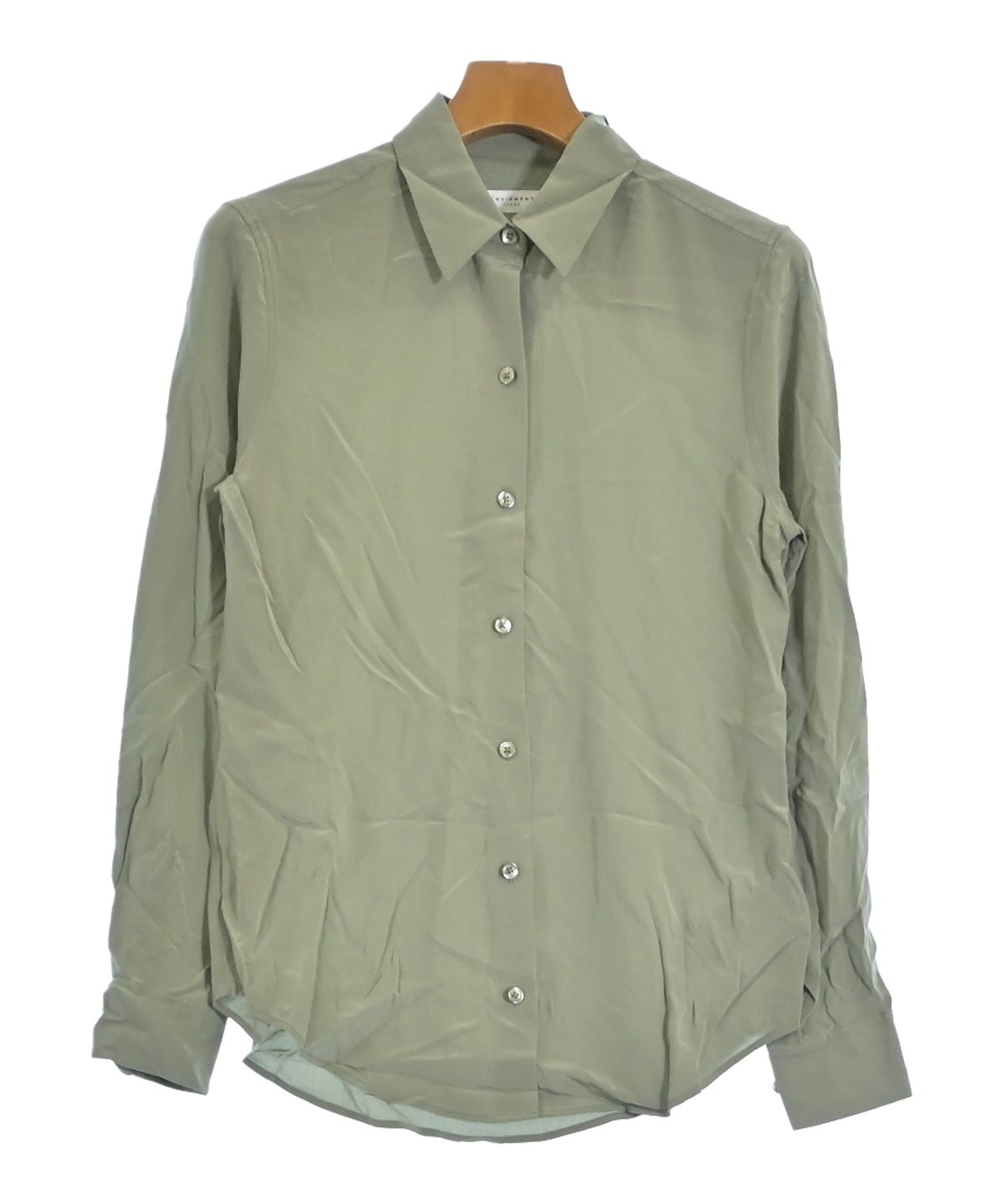 Eytys エイティーズ カジュアルシャツ レディース 【古着】【中古】 EQUIPMENT（エキプモン）カジュアルシャツ カーキ サイズ:XXS