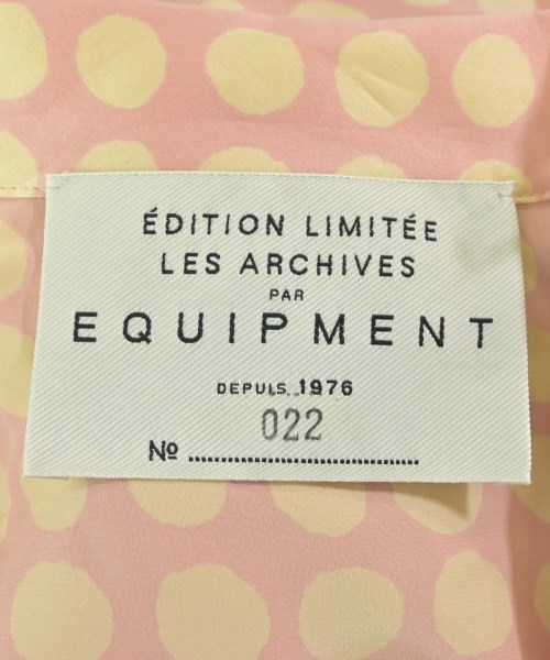 EQUIPMENT（エキプモン）カジュアルシャツ ピンク サイズ:S レディース/2200631156482