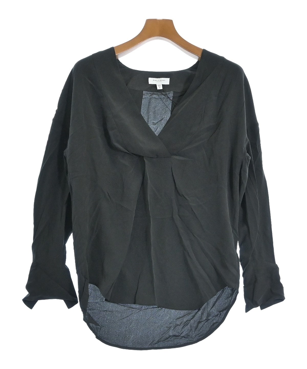 EQUIPMENT（エキプモン）カジュアルシャツ 黒 サイズ:XS レディース