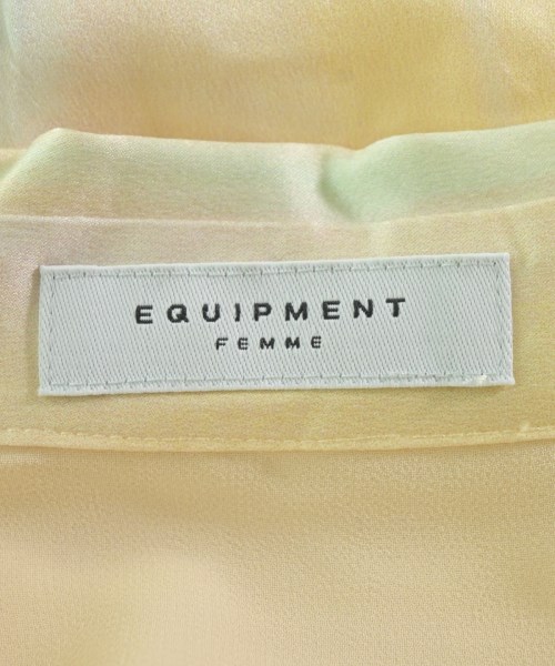 EQUIPMENT（エキプモン）ワンピース 黄 サイズ:2(M位) レディース/2200631158271
