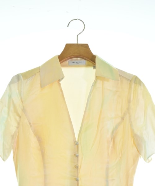 EQUIPMENT（エキプモン）ワンピース 黄 サイズ:2(M位) レディース/2200631158271