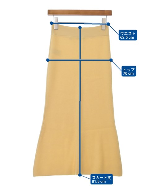 EQUIPMENT（エキプモン）ロング・マキシ丈スカート 黄 サイズ:XS レディース/2200631159889