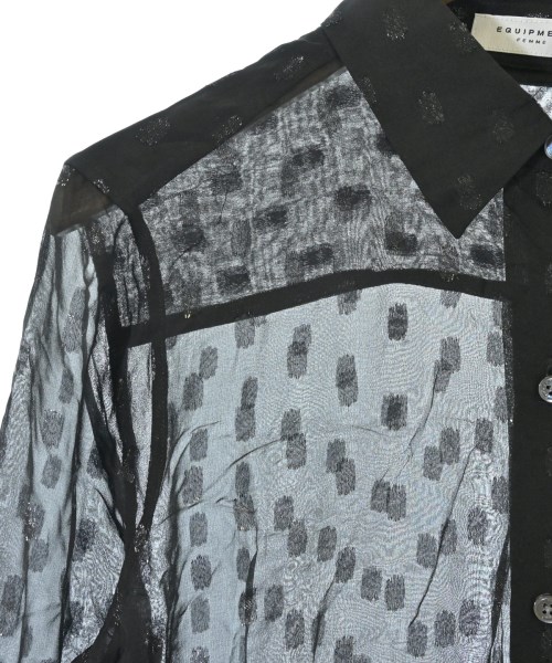 EQUIPMENT（エキプモン）カジュアルシャツ 黒 サイズ:S レディース/2200631163114