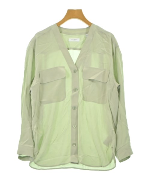 EQUIPMENT(エキプモン)カジュアルシャツ 緑 サイズ:S/2200631163275