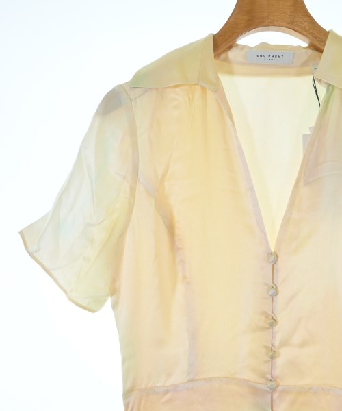 EQUIPMENT（エキプモン）ワンピース 黄 サイズ:2(M位) レディース/2200631168065