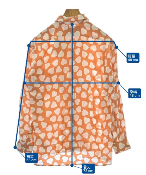 EQUIPMENT（エキプモン）カジュアルシャツ オレンジ サイズ:XXS レディース/2200631170204