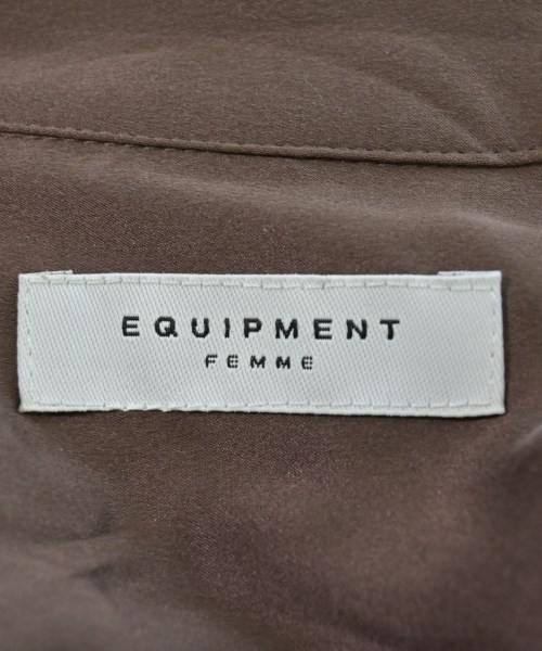 EQUIPMENT（エキプモン）カジュアルシャツ 茶 サイズ:S レディース/2200631170211