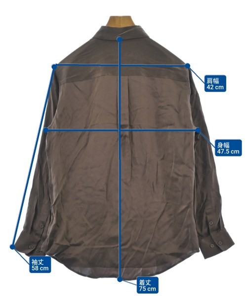 EQUIPMENT（エキプモン）カジュアルシャツ 茶 サイズ:S レディース/2200631170211