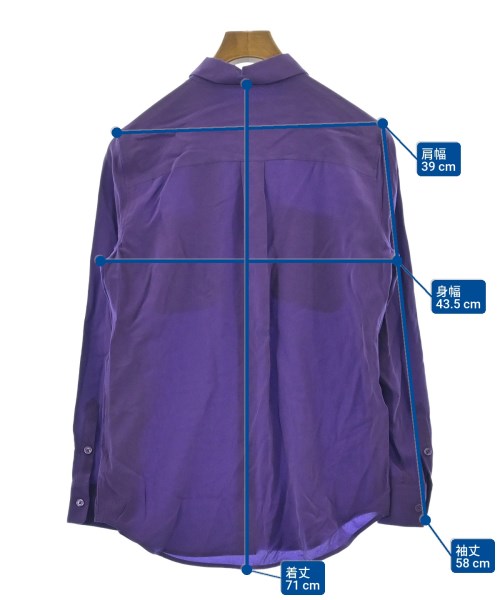 EQUIPMENT（エキプモン）カジュアルシャツ 紫 サイズ:S レディース/2200631170402