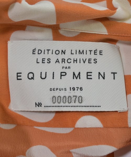 EQUIPMENT（エキプモン）カジュアルシャツ オレンジ サイズ:S レディース/2200631170600