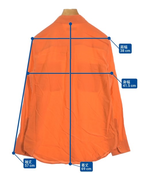 EQUIPMENT（エキプモン）カジュアルシャツ オレンジ サイズ:XS レディース/2200631170648