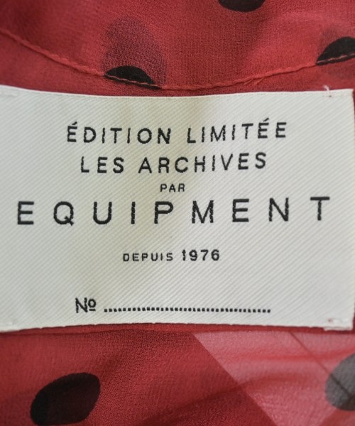 EQUIPMENT（エキプモン）カジュアルシャツ 赤 サイズ:XS レディース/2200631174981