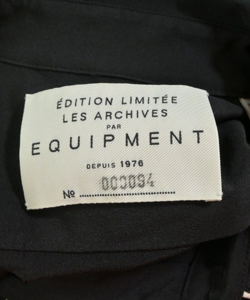 EQUIPMENT（エキプモン）カジュアルシャツ 黒 サイズ:XXS メンズ/2200565011055