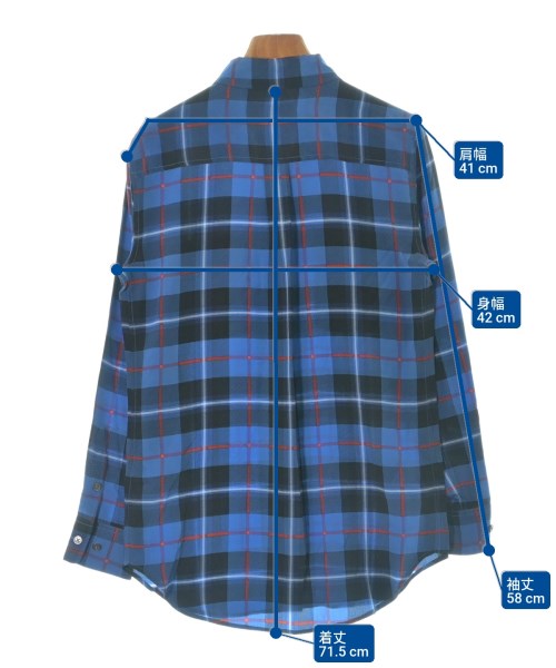 EQUIPMENT（エキプモン）カジュアルシャツ 青 サイズ:XS レディース/2200676867435