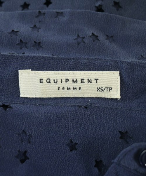 EQUIPMENT（エキプモン）ブラウス 紺 サイズ:XS レディース/2200637563130