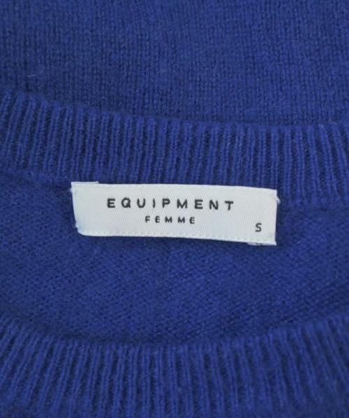 EQUIPMENT（エキプモン）ニット・セーター 青 サイズ:S レディース/2200650077102