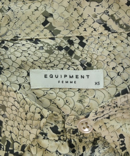 EQUIPMENT（エキプモン）ドレスシャツ ベージュ サイズ:XS レディース/2200685247013