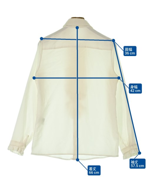 CLAUDIE PIERLOT（クローディーピエルロ）カジュアルシャツ 白 サイズ:36(S位) レディース/2200621455052