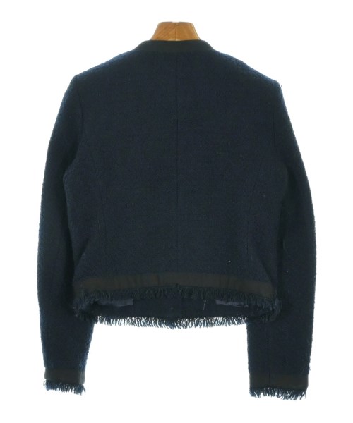 CLAUDIE PIERLOT（クローディーピエルロ）ノーカラージャケット 紺 サイズ:36(S位) レディース/2200735823051