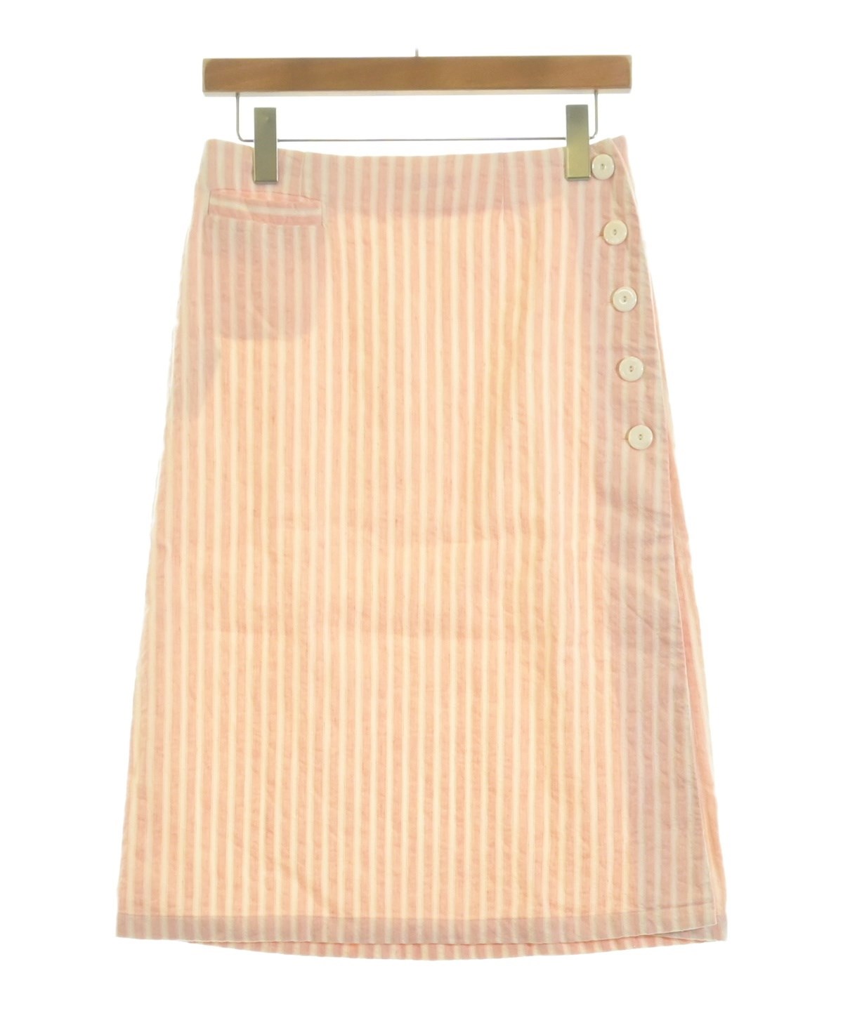 Agnes b.（アニエスベー）ひざ丈スカート ピンク サイズ:36(S位