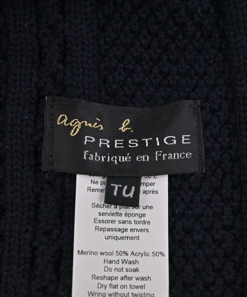 Agnes b.（アニエスベー）マフラー 紺 サイズ:- メンズ/2200636372054