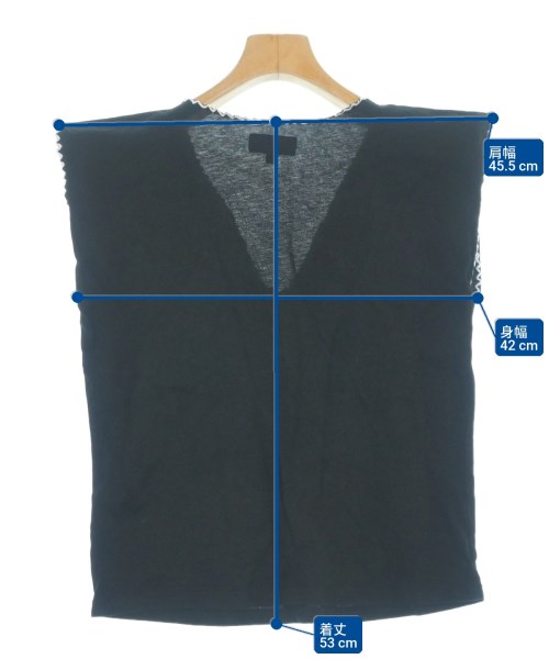 Agnes b.（アニエスベー）ノースリーブ 黒 サイズ:1(S位) レディース/2200623641170