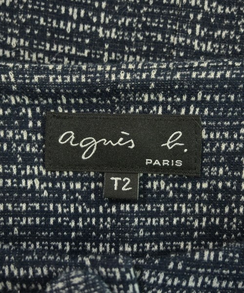 Agnes b.（アニエスベー）ノーカラージャケット 紺 サイズ:2(M位) レディース/2200636763050