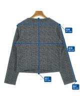 Agnes b.（アニエスベー）ノーカラージャケット 紺 サイズ:2(M位) レディース/2200636763050