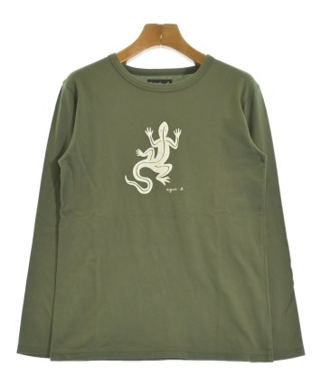 「agnes b.」 長袖カットソー 1 グリーン レディース Agnes b.（アニエスベー）Tシャツ・カットソー カーキ サイズ:1