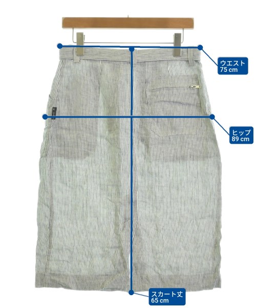 Agnes b.（アニエスベー）ひざ丈スカート グレー サイズ:38(M位) レディース/2200622251110