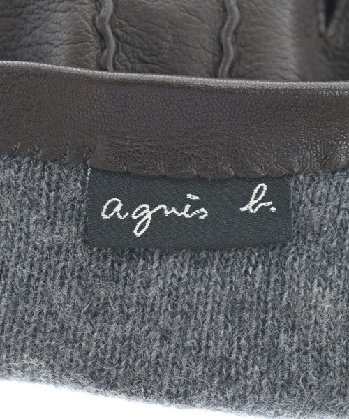 Agnes b.（アニエスベー）手袋 茶 サイズ:- メンズ/2200615360089