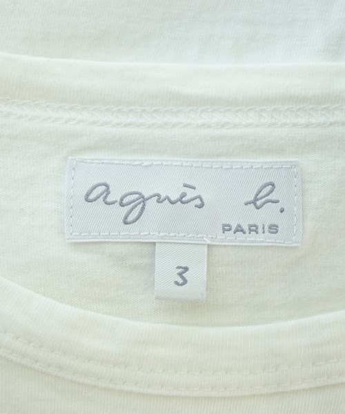 Agnes b.（アニエスベー）Tシャツ・カットソー 白 サイズ:3(L位) レディース/2200605974180