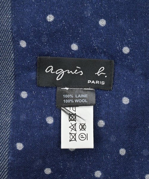Agnes b.（アニエスベー）ストール 紺 サイズ:- レディース/2200618036042