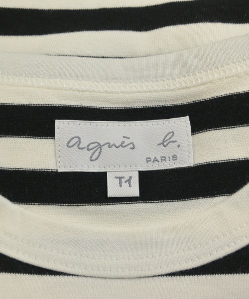 Agnes b.（アニエスベー）Tシャツ・カットソー 黒 サイズ:1(S位) レディース/2200611874078