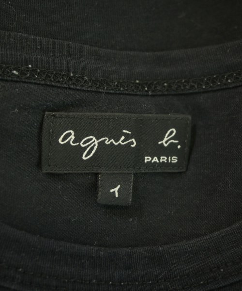 Agnes b.（アニエスベー）Tシャツ・カットソー 黒 サイズ:1(S位) レディース/2200675106023