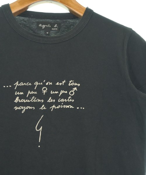Agnes b.（アニエスベー）Tシャツ・カットソー 黒 サイズ:1(S位) レディース/2200675106023