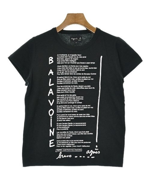 Agnes b.(アニエスベー)Tシャツ・カットソー 黒 サイズ:1(S位)/2200676830019