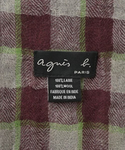 Agnes b.（アニエスベー）ストール 紫 サイズ:- レディース/2200676149142