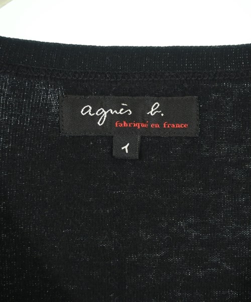 Agnes b.（アニエスベー）Tシャツ・カットソー 黒 サイズ:1(S位) レディース/2200679327059