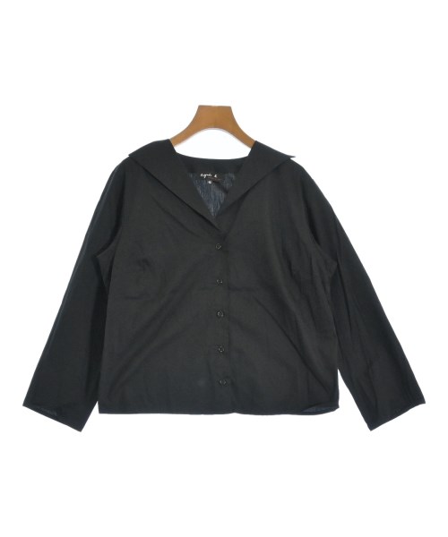 Agnes b.(アニエスベー)ブラウス 黒 サイズ:42(L位)/2200679290032