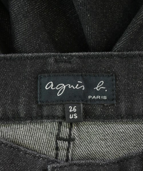 Agnes b.（アニエスベー）デニムパンツ 黒 サイズ:26(M位) レディース/2200680683014
