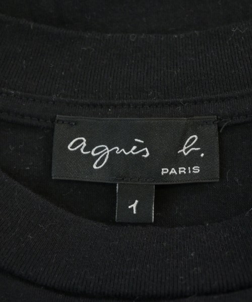 Agnes b.（アニエスベー）Tシャツ・カットソー 黒 サイズ:1(S位) レディース/2200697307071