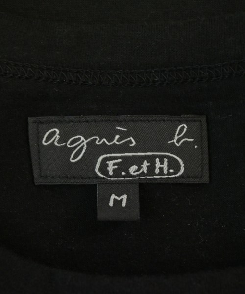 Agnes b.（アニエスベー）Tシャツ・カットソー 黒 サイズ:M レディース/2200695939090
