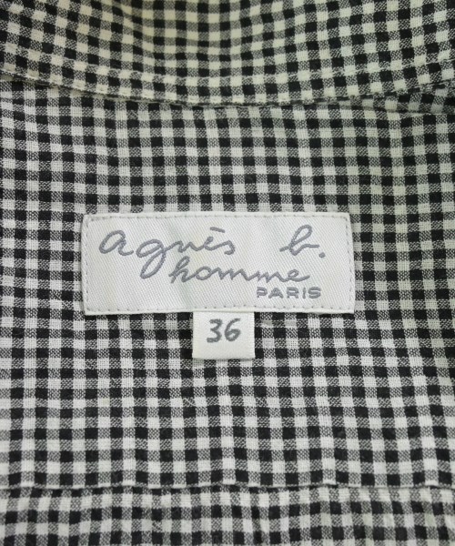Agnes b.（アニエスベー）カジュアルシャツ 黒 サイズ:36(S位) レディース/2200648223115