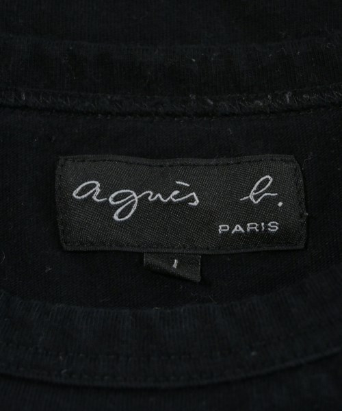 Agnes b.（アニエスベー）Tシャツ・カットソー 黒 サイズ:1(S位) レディース/2200649689156