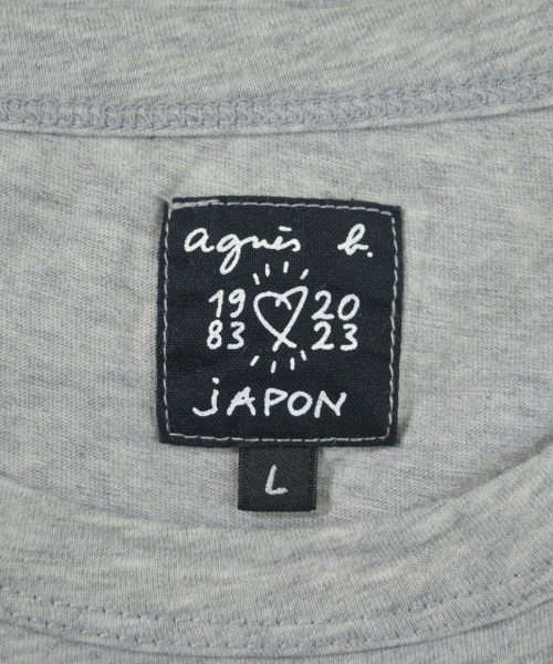 Agnes b.（アニエスベー）Tシャツ・カットソー グレー サイズ:L メンズ/2200654222041