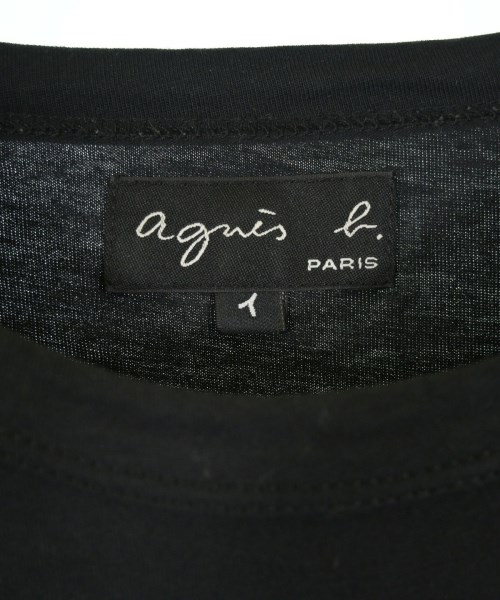 Agnes b.（アニエスベー）Tシャツ・カットソー 黒 サイズ:1(S位) レディース/2200710415134