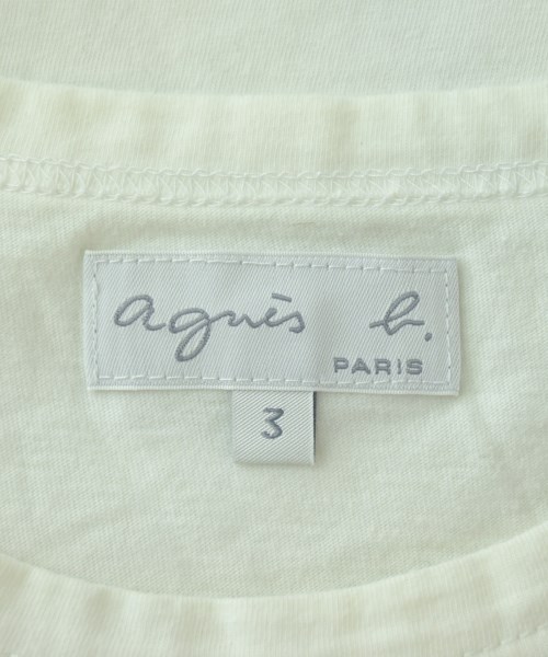 Agnes b.（アニエスベー）Tシャツ・カットソー 白 サイズ:3(L位) レディース/2200707722320