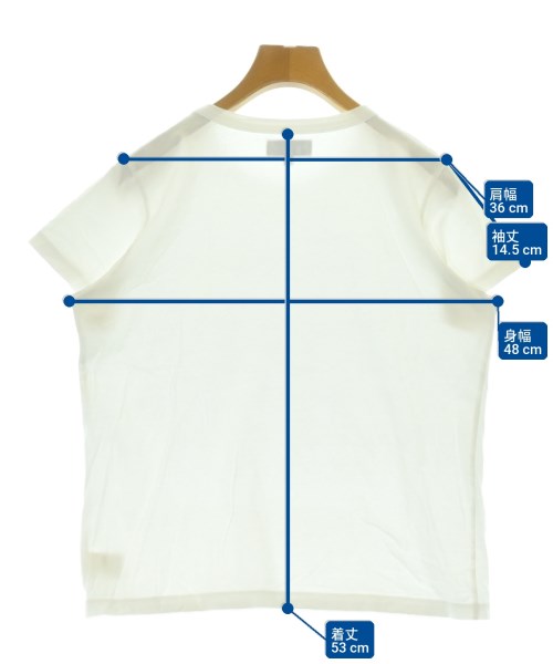 Agnes b.（アニエスベー）Tシャツ・カットソー 白 サイズ:3(L位) レディース/2200707722320