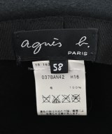 Agnes b.（アニエスベー）ハット 黒 サイズ:58cm レディース/2200707722603